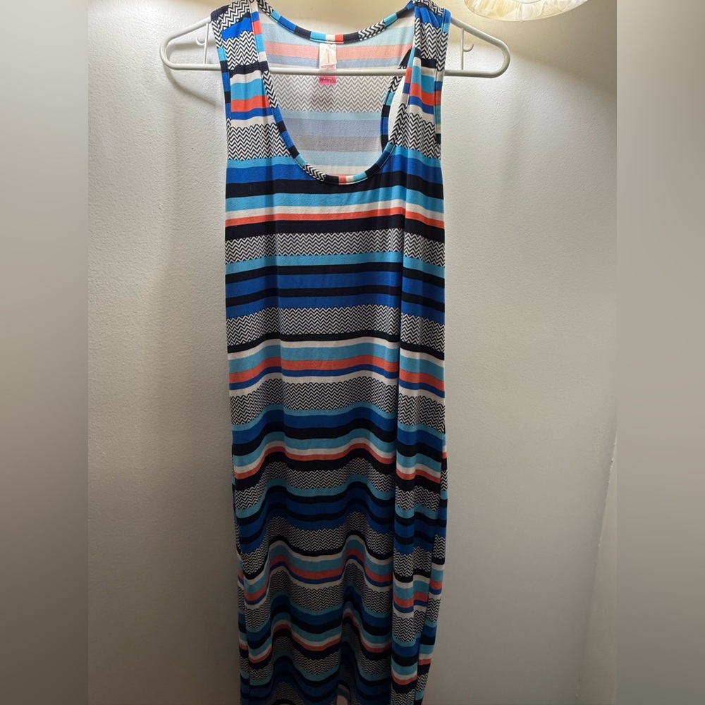No Boundaries Colorful Striped Maxi Dress